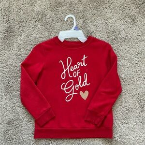 Heart of Gold Kids Red Sweatshirt